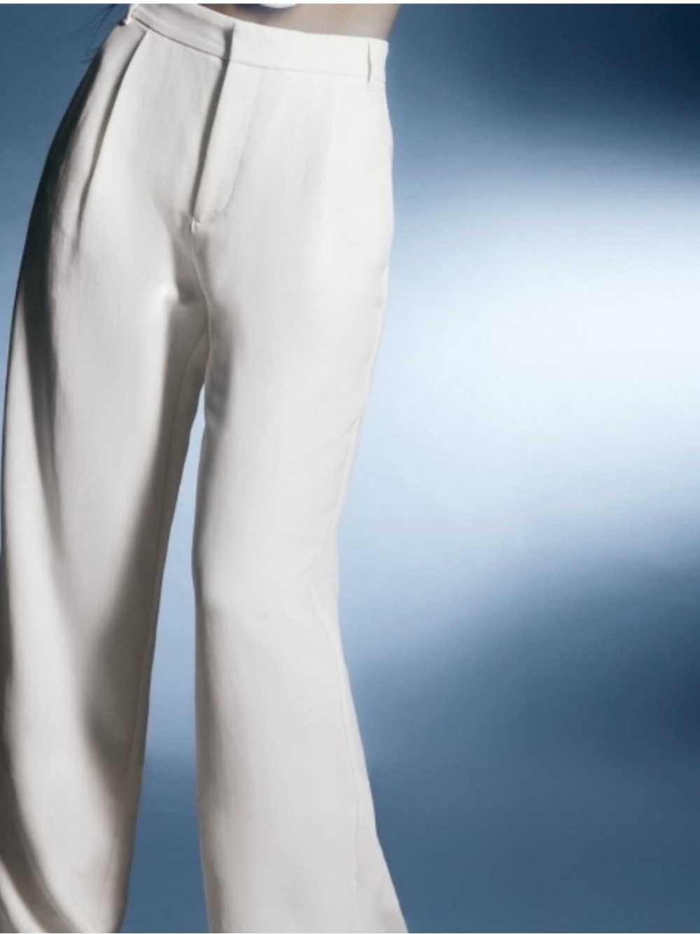 Zara full-length Business Casual pants with side slits at hem